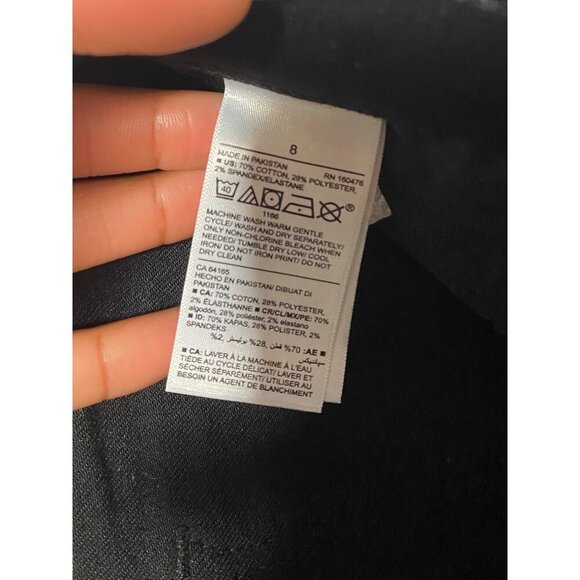 Old Navy Womens Size 8 High-Rise Slim Straight Black Jeans With Secret-Slim Pock - Picture 4 of 4